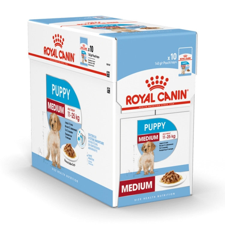 Size Health Nutrition Medium Puppy (Wet Food - Pouches) 10 x 140 g