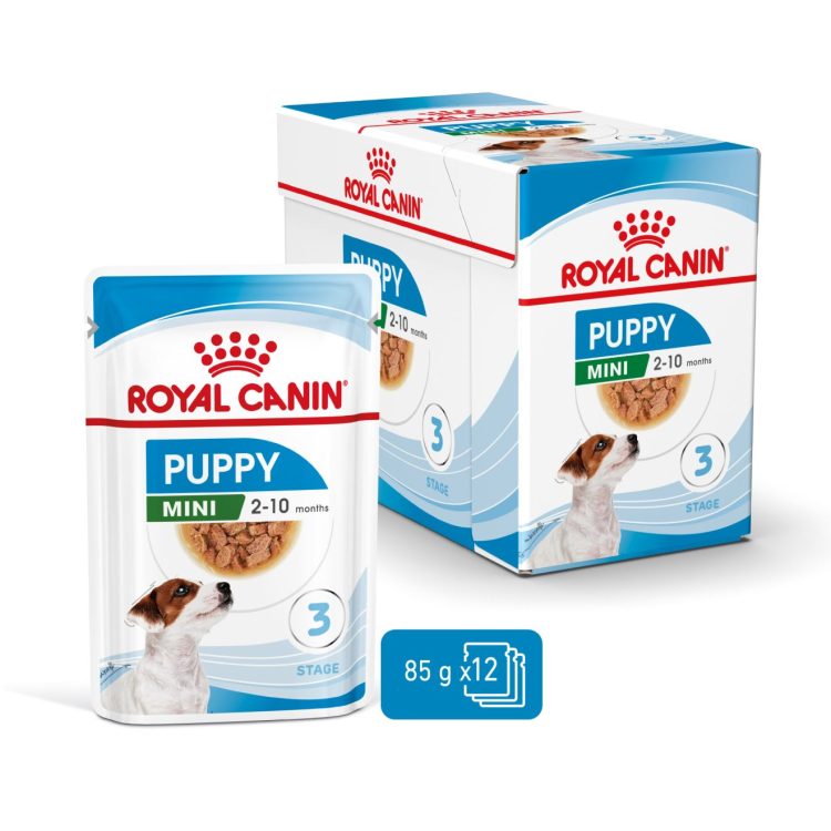 Size Health Nutrition Mini Puppy (Wet Food - Pouches) 12 x 85 g