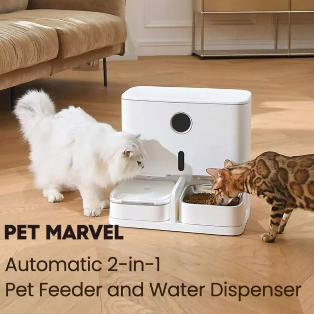 Pet Marvel 2 In 1 Pet Feeder and Water Dispenser-Feeding&Watering